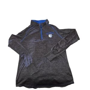 Billikens SLU Gray and Blue Quarter-Zip Pullover